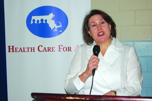 ➥ Directora ejecutiva de Health Care For All, Amy Whitcomb Slemmer.