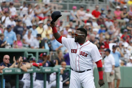 David Ortiz se despidió de Fort Myers. Foto: Red Sox
