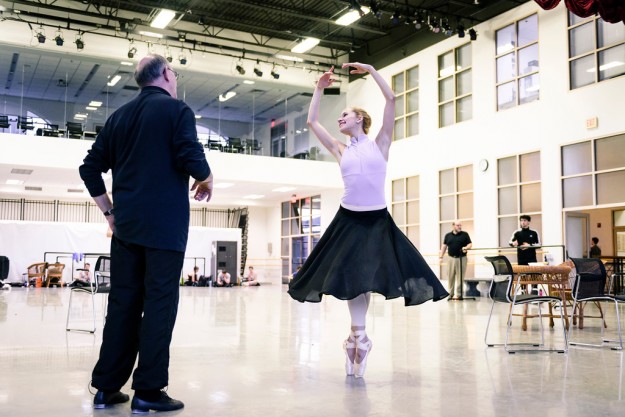 Diana Albrecht in John Cranko's Onegin; photo by Liza Voll, courtesy of Boston Ballet