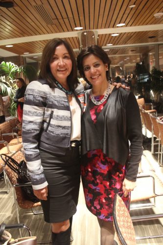  Aixa Beauchamp of the Latino Legacy Fund and Jacqui Conrad of Cambridge College.