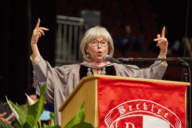 Moreno was honored by the Berklee College of Music with an honorary doctorate and also delivered the commencement address to the prestigious music institution’s graduating class of 2016. Photo: Kelly Davidson.