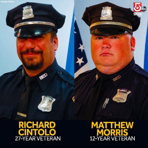 Oficiales heridos en balacera Richard Cintolo y Mitt Morris.