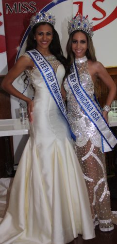 Yarifer Marcano, Miss Teen República Dominicana USA, y Yohanna Pérez, Miss República Dominicana USA.
