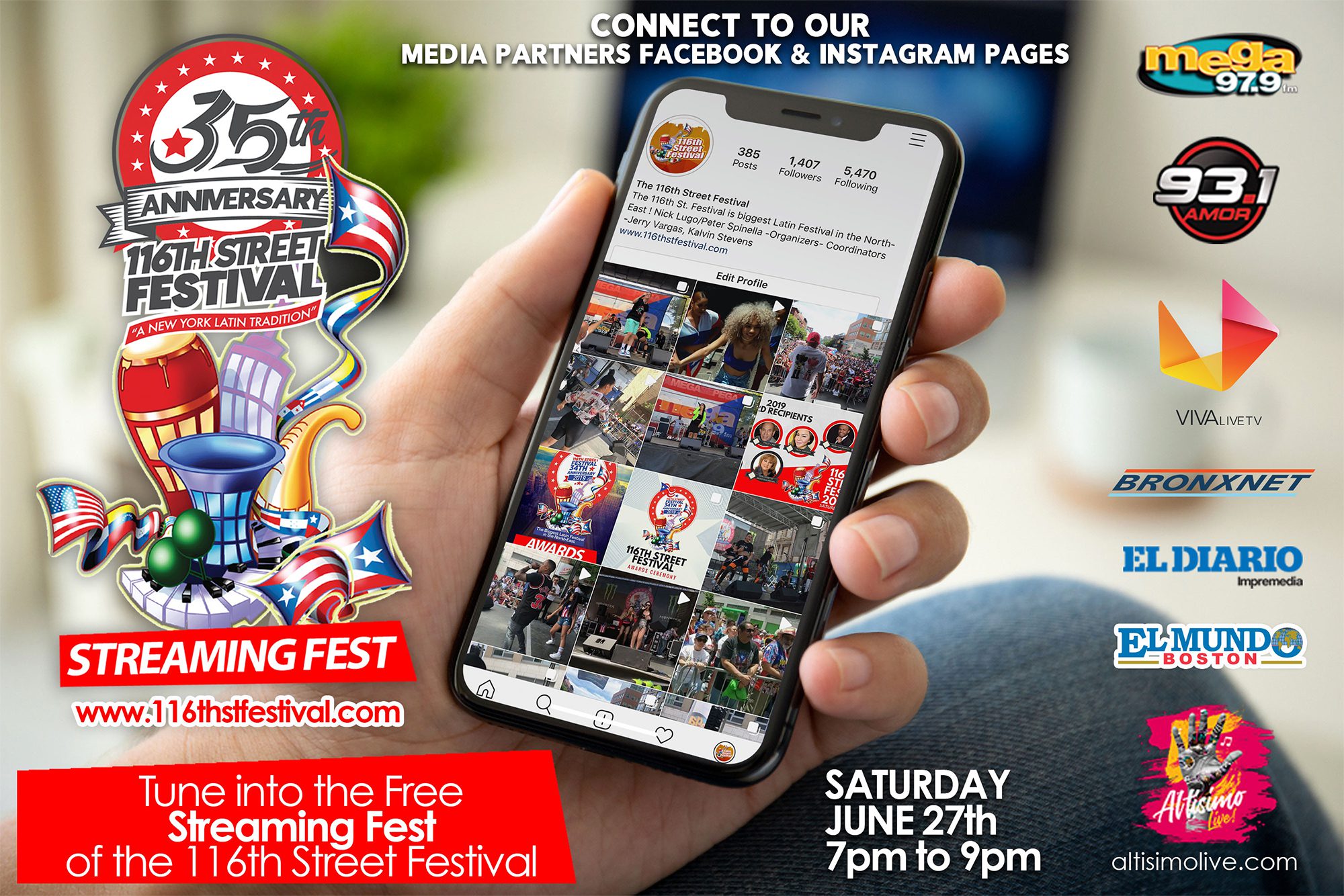 únase este sábado al mayor festival cultural latino del noreste de los Estados Unidos
