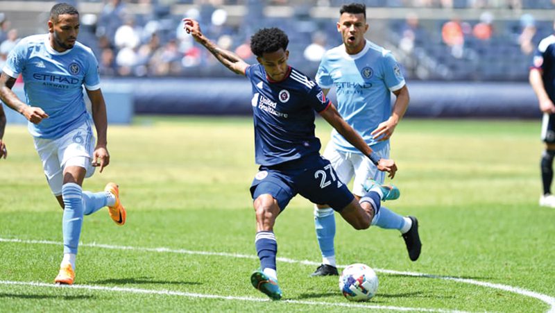 Dylan Borrero jugador de los New England Revolution