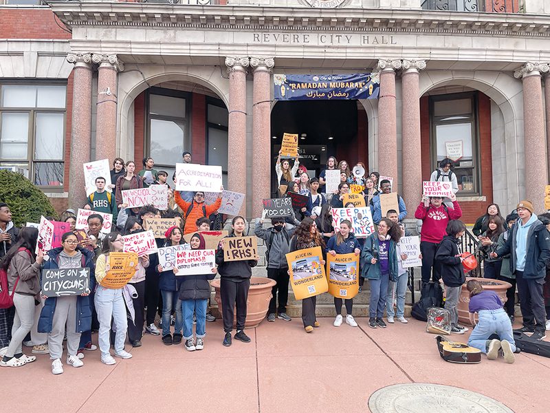 Estudiantes de Revere High School