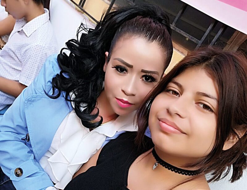 Hermana y hija de reina Morales Rojas
