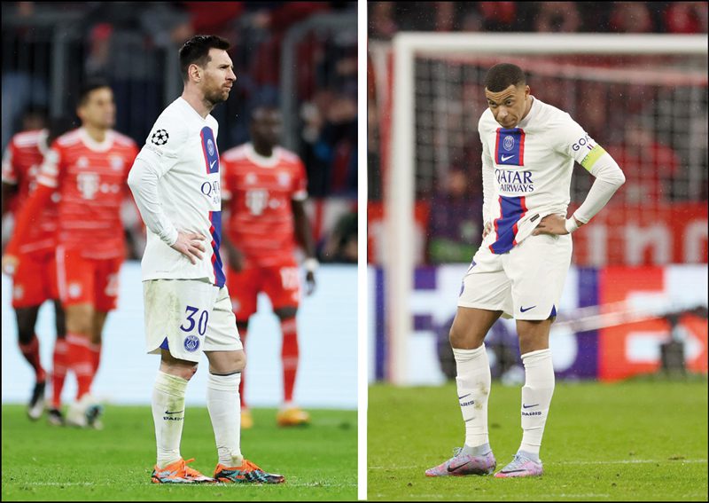 Messi y Mbappe quedan fuera de la champions league