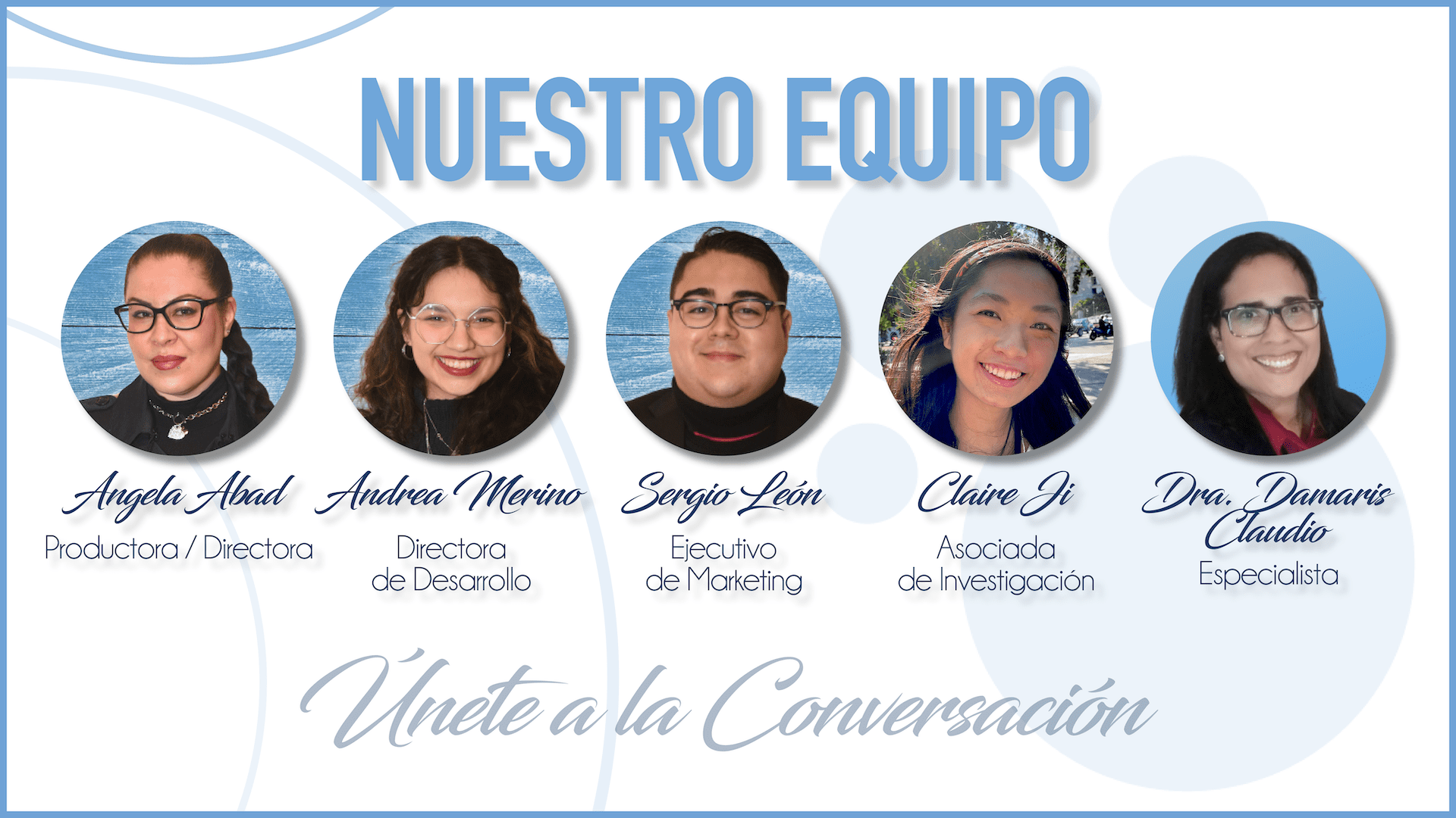 Conoce al Equipo de Producción de Sin Salud Mental, no hay Salud
