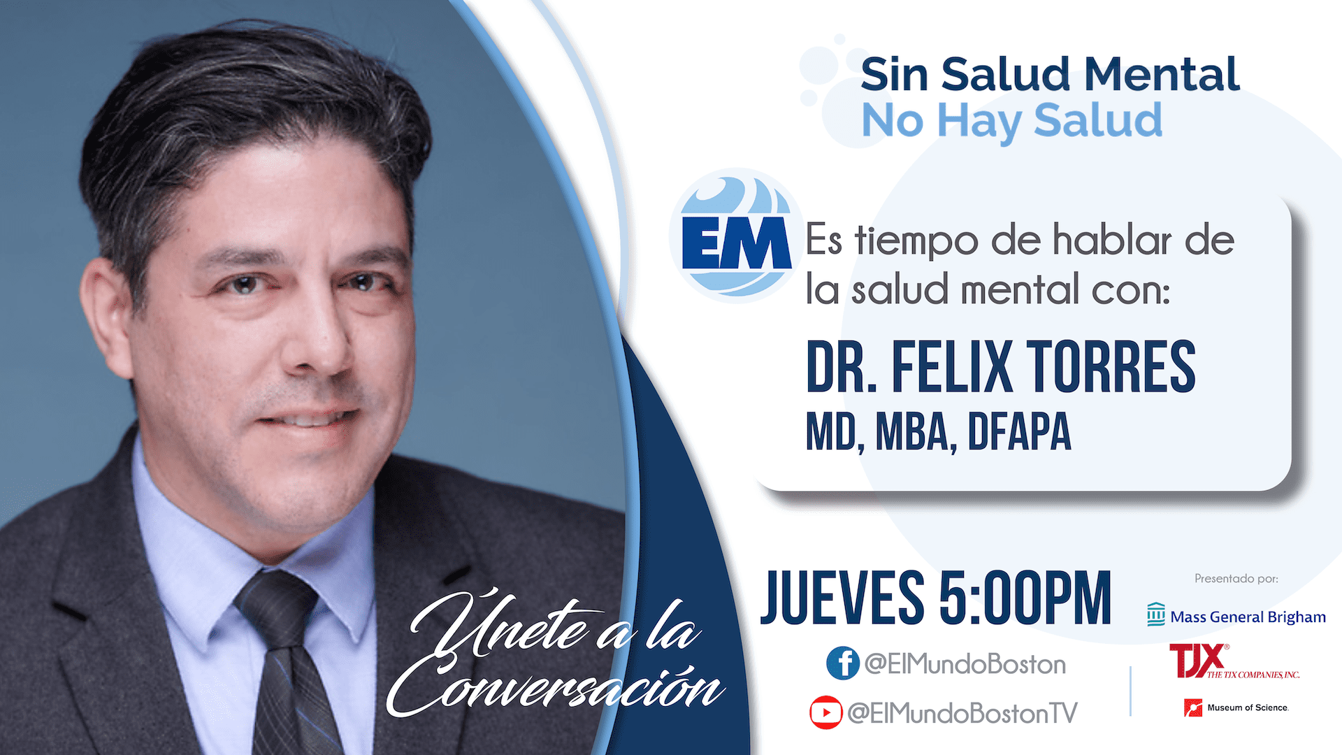 Unete a la conversación con Dr/ Felix Torres