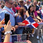 Izamiento bandera dominicana en Boston