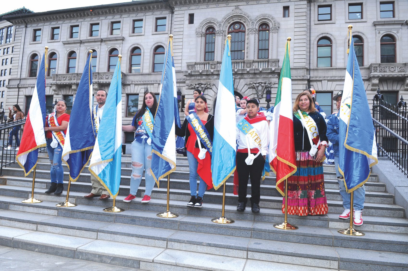 Worcester se vistió de los
colores centroamericanos