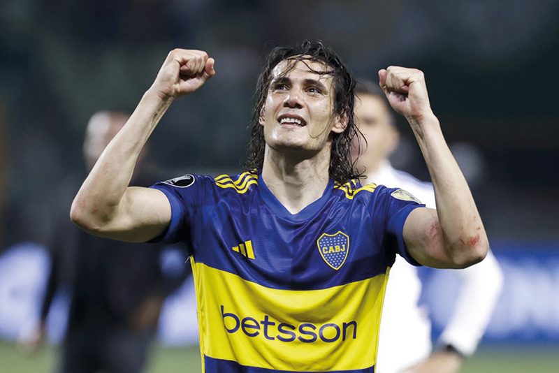 Edison Cavani jugador de Boca Juniors
