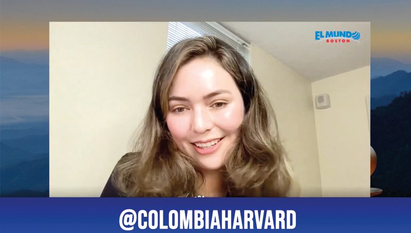 Diana Grass que forma parte de “Harvard Colombian Student Society” en La Hora Del Café