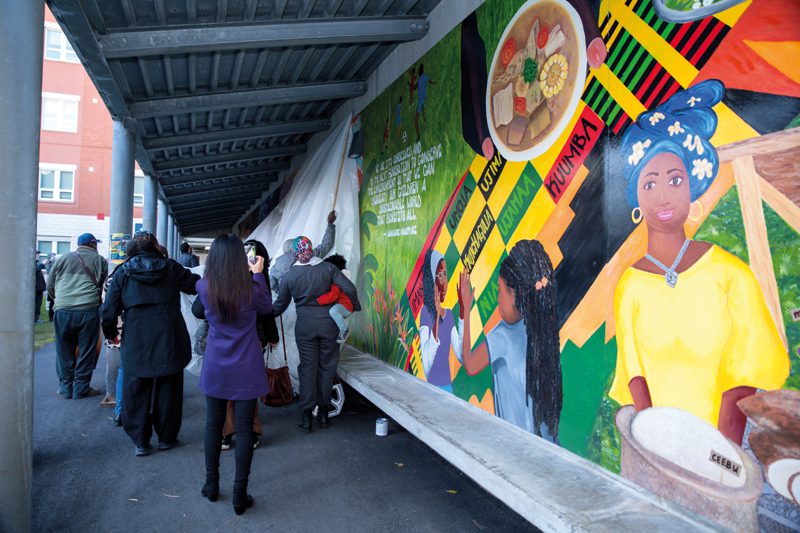 Roxbury Community College inaugura mural