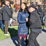 November 11, 2023 - Mayor Michelle Wu visits the Puerto Rican Veterans Memorial in the South End to pay tribute to the Puerto Rican men and women who have served in the armed forces.