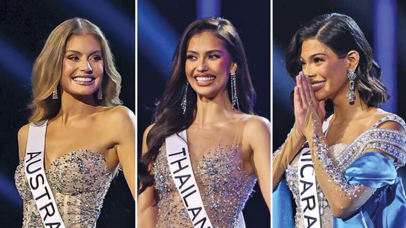 Anntonia Porsild de Tailandia, Sheynnis Palacios de Nicaragua y Moraya Wilson de Australia fueron las 3 finalistas
