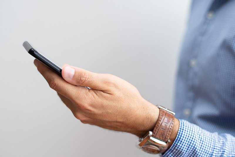 Person on their phone