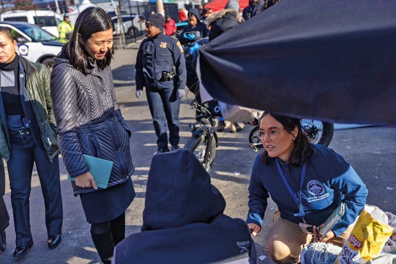 Se hizo realidad Limpiaron Mass. y Cass Punto de drogadictos