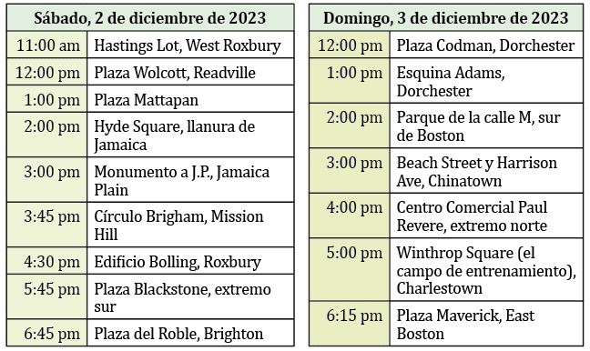 El calendario del recorrido en tranvía encantado de la alcaldesa Wu