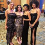 L to R: Nyla Anderson; Nahiely Isel Henriquez Tábora; Emely Castillo; Andreya Evora - TAG alumni and jolgorio volunteers