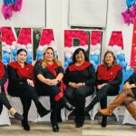 Directiva de Latina Center Maria. De izquierda a derecha: Martha Garzon Ovalle, Maritza Jansen, Norka Becerra, Magalie Torres-Rowe, Isabel Martillo, Nicauli Cedano.