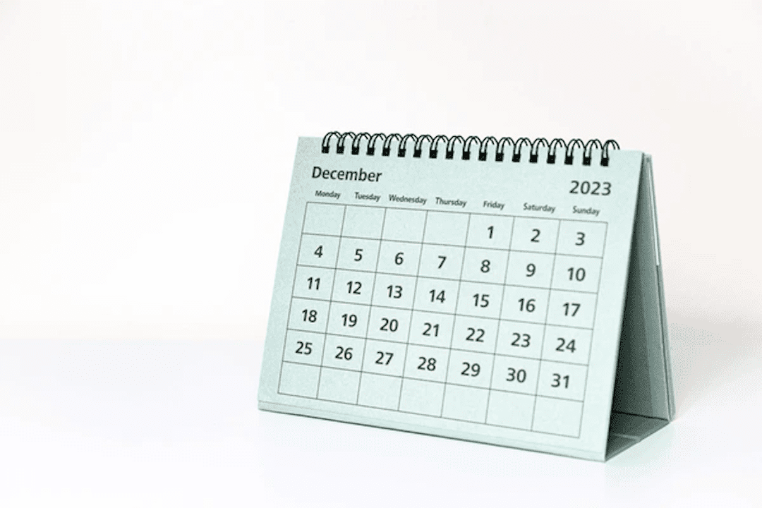 Calendario de Diciembre